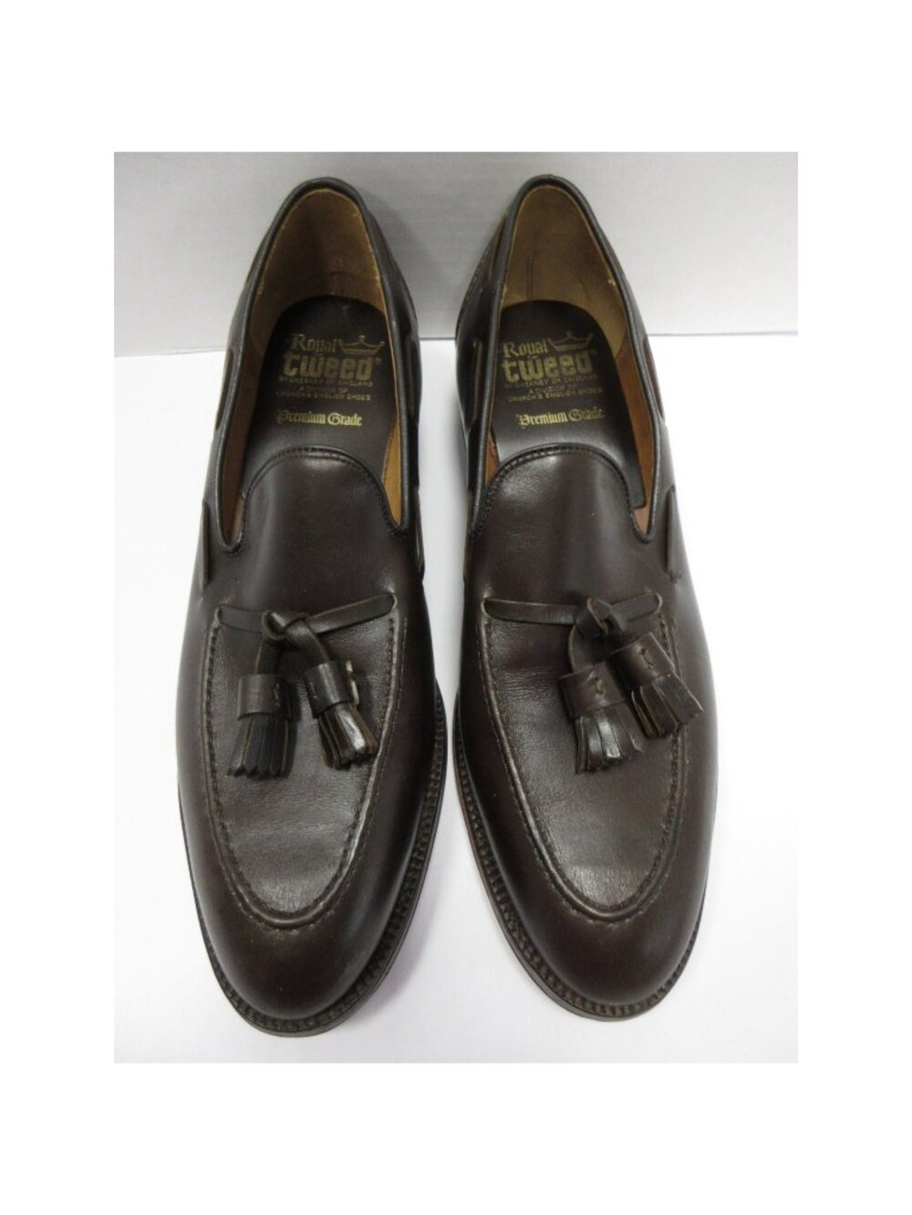 Royal Tweed Shoes 11 C Cheaney Tassel Loafer Leather England US 12